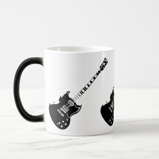 Tasse apparaissante de guitare activée par chaleur (Gauche)