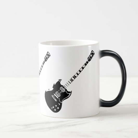 Tasse apparaissante de guitare activée par chaleur (Droite)