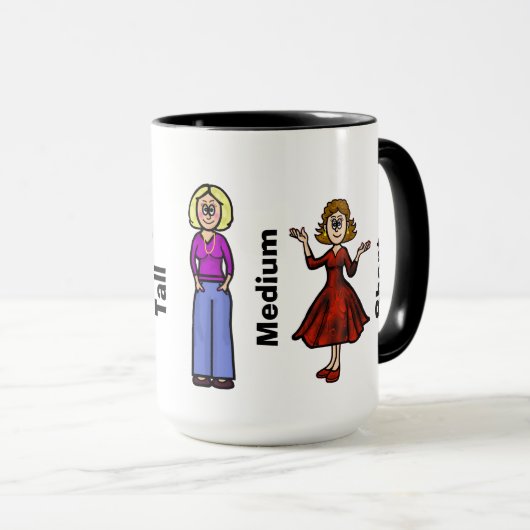 Tasse Appreciation Tall, Medium And Short Women (Devant droit)