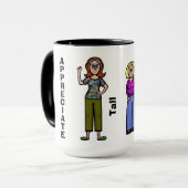 Tasse Appreciation Tall, Medium And Short Women (Devant gauche)