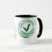 Tasse approuvée de contrôle de qualité (Devant droit)