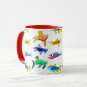 Tasse aquarelle "Quelque chose de louche" (Devant gauche)