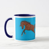 Tasse Arabe d'art de cheval (Gauche)