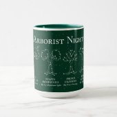 Tasse Arboriste Ciel de Nuit Verte 15 oz. (Centre)