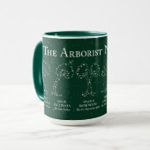 Tasse Arboriste Ciel de Nuit Verte 15 oz. (Devant gauche)