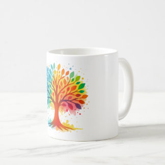 Tasse Arbre de Vie Arc-en-Ciel Coloré | Nature Vib