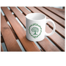 Tasse Arbre de Vie Vert Minimaliste