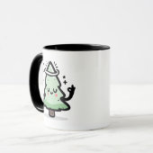 Tasse Arbre Saint – Joli Arbre de Noël Lévitant  (Devant gauche)