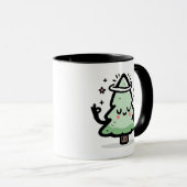 Tasse Arbre Saint – Joli Arbre de Noël Lévitant  (Devant droit)