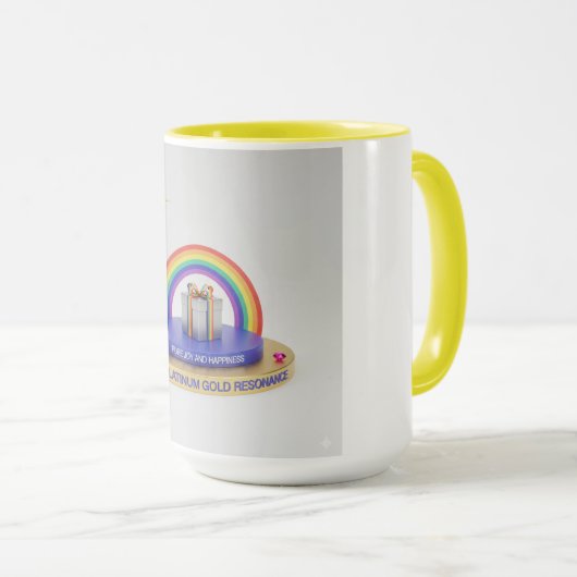 Tasse Arc-en-ciel Éclaboussé de Soleil (Devant droit)