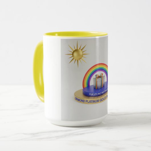 Tasse Arc-en-ciel Éclaboussé de Soleil (Devant gauche)