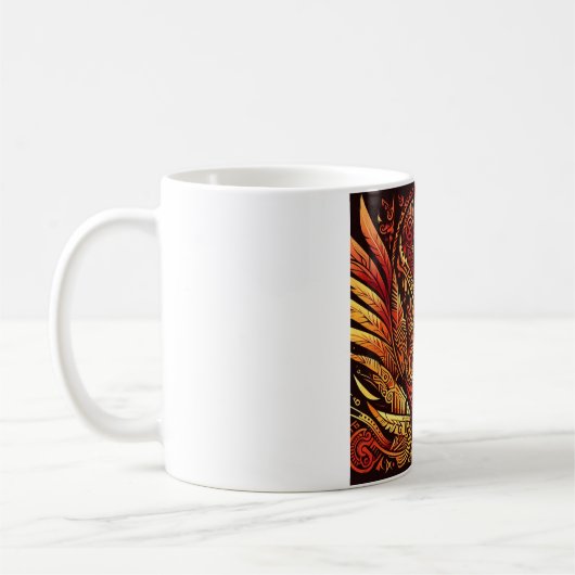 tasse arc-en-ciel tribal étrange #2 (Gauche)