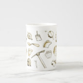 Tasse archéologique de porcelaine tendre de (Devant)