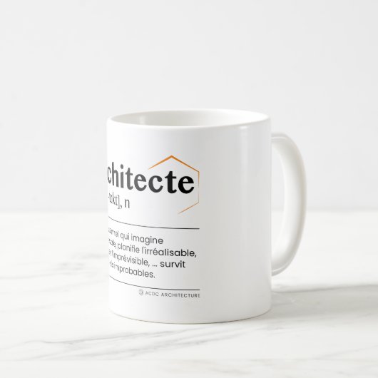 Tasse Architecte (Devant droit)