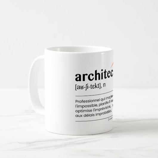 Tasse Architecte (Devant gauche)