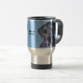 Tasse argentée de great dane Merle (Devant droit)