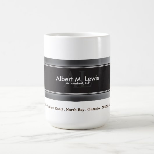 Tasse argentée professionnelle d'affaires de (Centre)