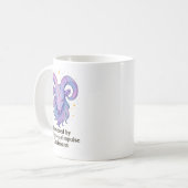 Tasse Aries – Alimenté par la caféine et les décis (Devant gauche)