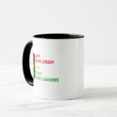 Tasse "Arrêtez d'être gourmand" (Devant gauche)