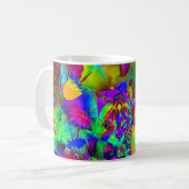 Tasse Art Abstrait Floral Explosion (Devant gauche)