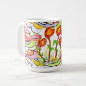 Tasse - Art Déco floral (Devant gauche)
