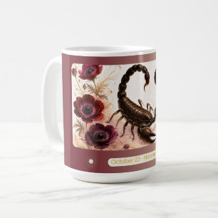 Tasse Art Nouveau Anémone Scorpion