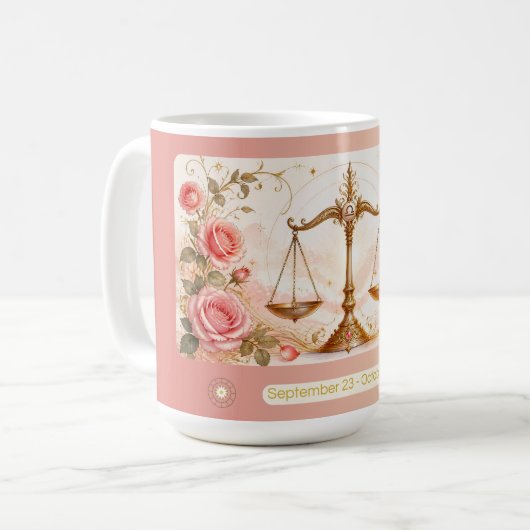 Tasse Art Nouveau Libra Rose (Devant gauche)