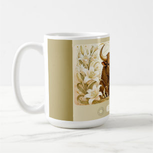 Tasse Art Nouveau Taureau Lily
