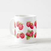 tasse artisanale d'art framboise (Devant gauche)