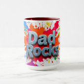 Tasse Artistic Dad Rocks Color Burst (Centre)