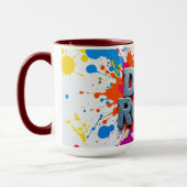 Tasse Artistic Dad Rocks Color Burst (Gauche)