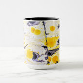 Tasse artistique jaune et noire (Centre)