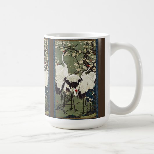 Tasse asiatique de fleurs de fleur de faune (Droite)