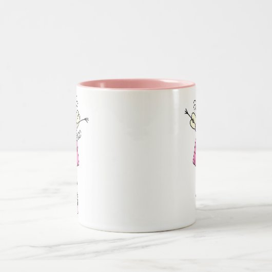 Tasse assez rose de ballerine d'ange (Centre)