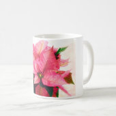 Tasse assez rose de poinsettia (Devant droit)