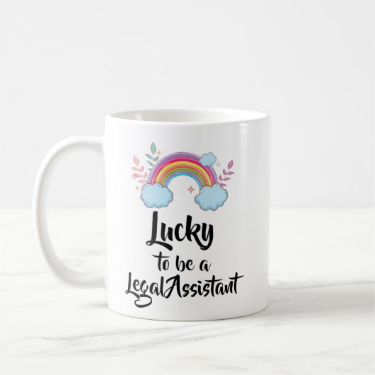 Tasse assistant juridique chanceux (Gauche)