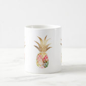 Tasse au motif de l'ananas doré à l'aquarelle (Centre)