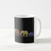 Tasse au néon d'éléphant africain (Devant droit)