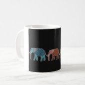 Tasse au néon d'éléphant africain (Devant gauche)