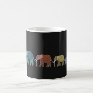 Tasse au néon d'éléphant africain