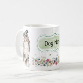 Tasse australienne d'aquarelle de berger (Devant gauche)