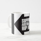 Tasse australienne de hip hop de soutien (Devant gauche)