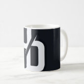 Tasse autocollante Monogramme DD (Devant droit)