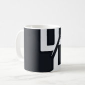 Tasse autocollante Monogramme DD (Devant gauche)