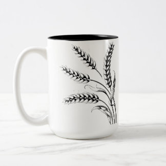 Tasse aux Épis de Blé – Mug Café Rustique Fermier