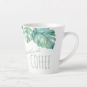 Tasse aux feuilles de Monstera en aquarelle tropic (Droite)