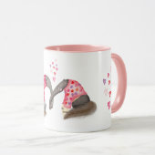 Tasse aux fourmiliers mignons amoureux (Devant droit)