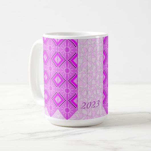 TASSE AVEC ART MÉLANGÉ VIOLET REFROIDI 2023 (Devant gauche)