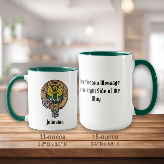 Tasse avec blason du Clan Johnston