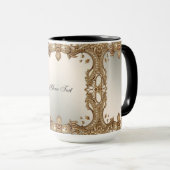 Tasse avec cadre doré orné (Devant droit)